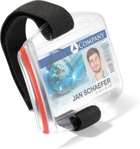 Durable Outdoor ID Badge Arm Band - Pack of 10 - Adjustable with Diameter of 7-18cm - Perfect For Security Staff