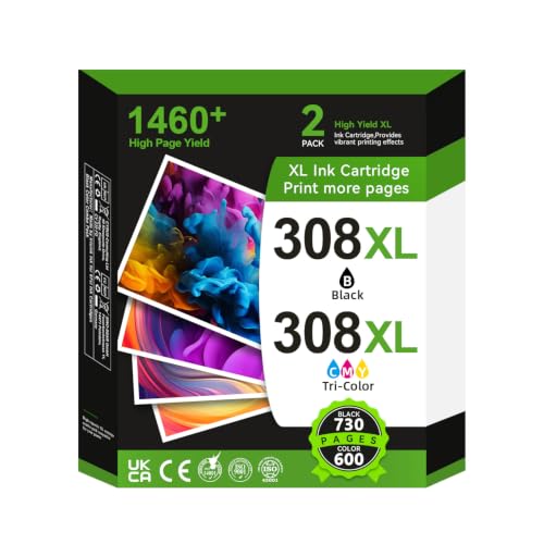 308 XL Printer Cartridges Multipack