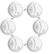 Hapippofa Smoke Alarms for Home,10 Year Sensor Life Fire Alarms with Test/Silent Button, Replacea...