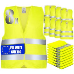 8 Pack Hi Vis Vest