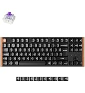 Collection of mechanical keyboards displayed horizontally, showing various models with different key layouts and color schemes including black, white, and gray combinations.