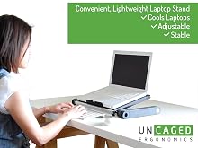 adjustable height angle ergonomic laptop cooling stand riser holder lap desk