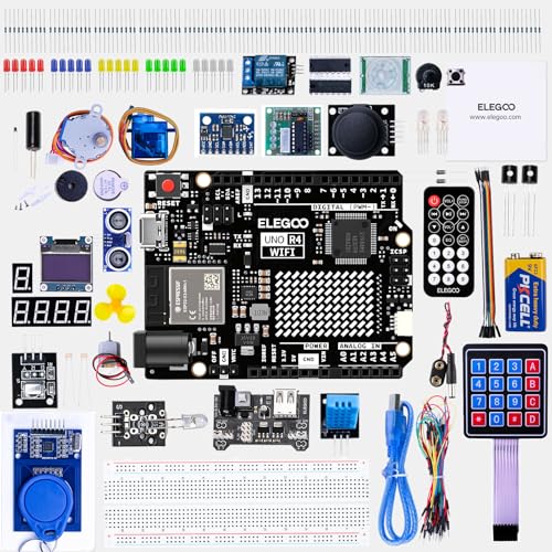 ELEGOO UNO R4 WIFI Super Starter Kit Compatible with Arduino | 48MHz Processor