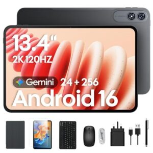 2026 Upgraded 13.4 inch Android 16 Tablet with Keyboard