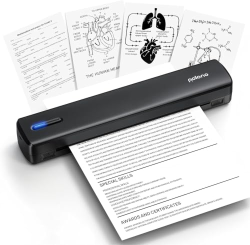 POLONO D810 Inkless A4 Portable Wireless Thermal Printer