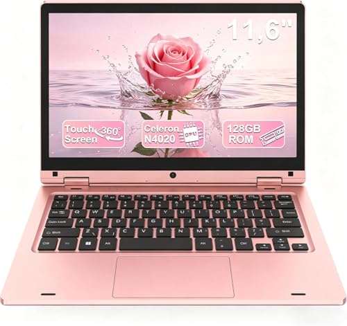 LEEDOW 11.6 inch 360° Foldable Touchscreen Laptop | Laptop 6GB RAM 128GB SSD Celeron N4020