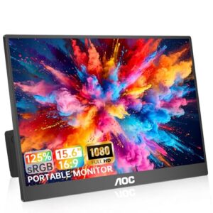 AOC Portable Monitor 15.6" 1080P FHD 125% sRGB IPS USB-C