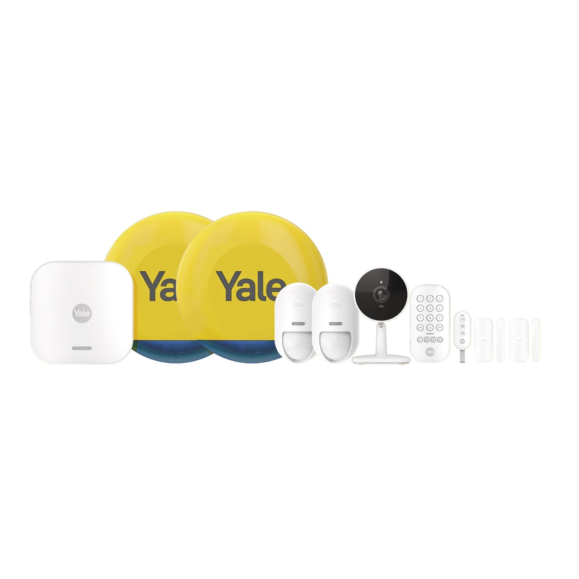 Yale Smart Alarm Premium Kit - 10 pieces [NO SUBSCRIPTION REQUIRED] Arm