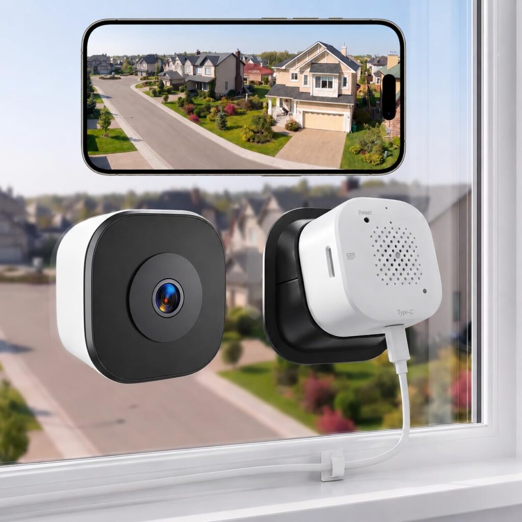 2K SafeView Window Camera Dual Band WiFi Indoor Window Security Camera | 3MP