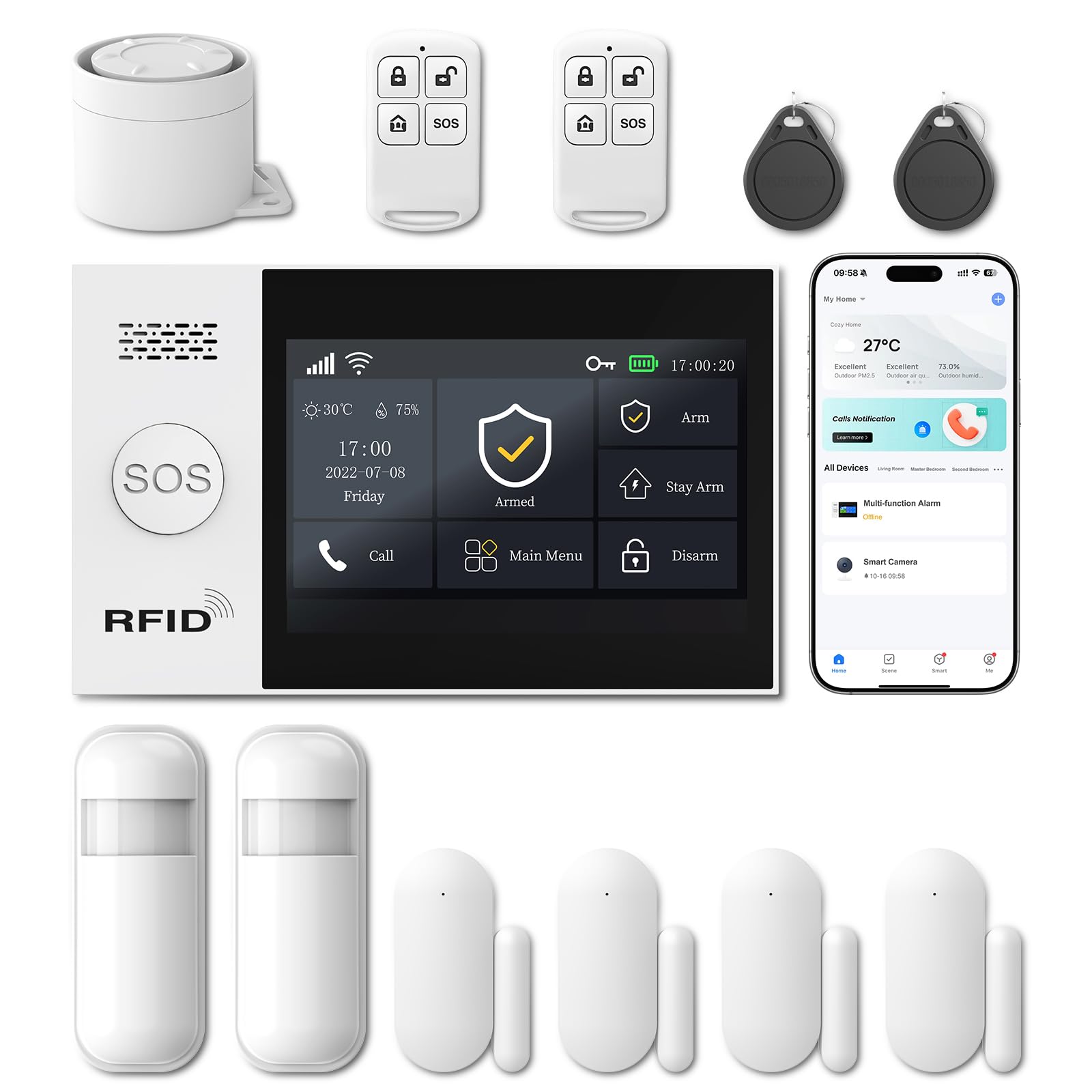 LWOHSI Wireless Alarm System for Home Security