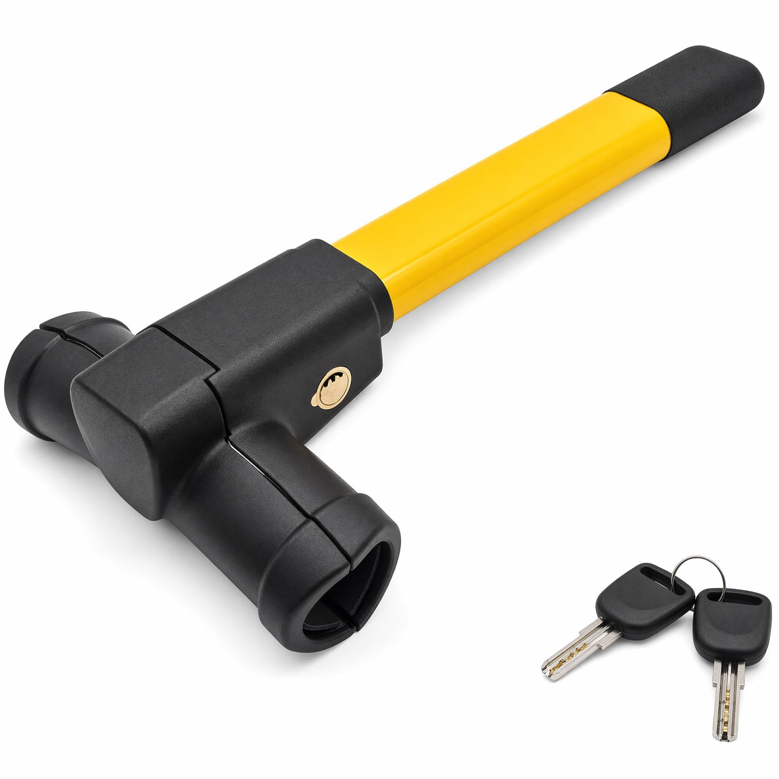 Yellow T-Bar Steering Wheel Lock Anti Theft
