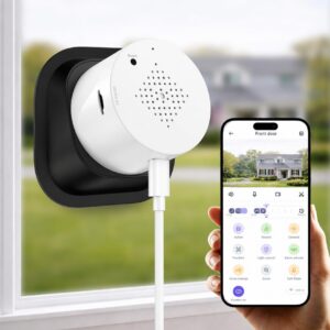 Septekon 2K Window Security Camera with No-Drill 18° Tilt Angle Mount