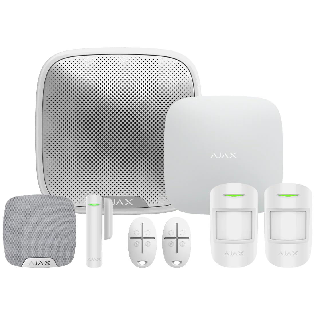 AJAX Systems Smart Wireless Alarm KIT – Ready to Install Pet-Friendly Home & Office Security Kit with Motion Sensors