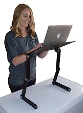 adjustable height angle ergonomic laptop cooling stand riser holder lap desk
