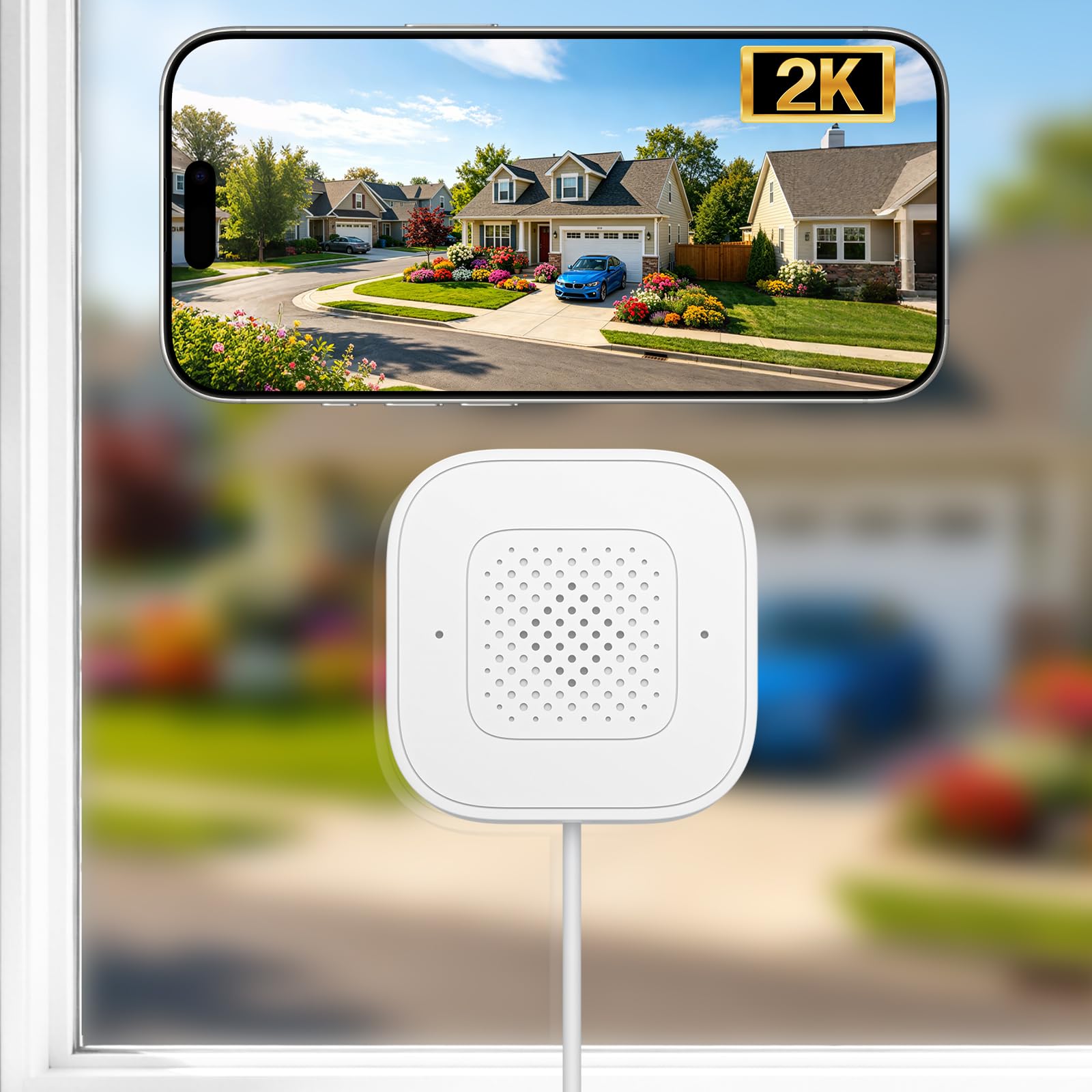 AKIYO 5G Window Camera 2K 3MP Indoor Security Cameras for Home Security | AI Human Detection