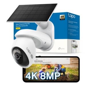 Tapo TC92 KIT 4K 8MP Solar Outdoor Security Camera Wireless CCTV Camera | Dual-Band Wi-Fi