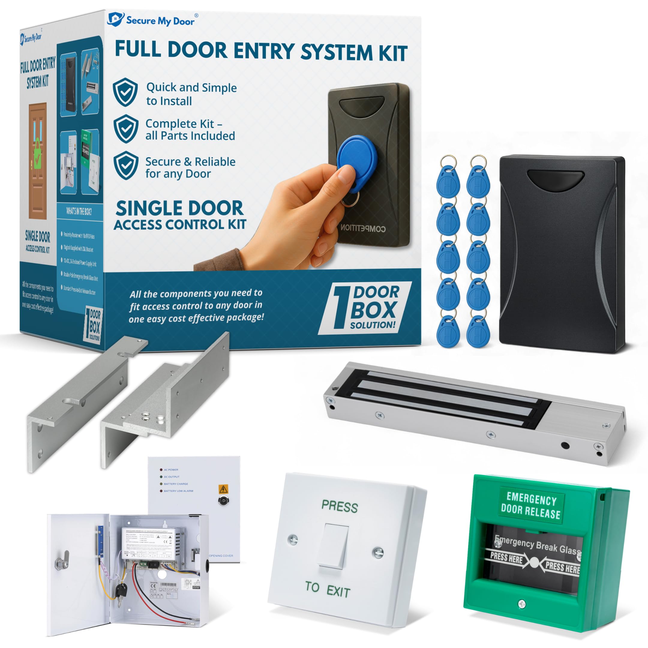 SecureMyDoor Full Door Entry Kit