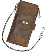 Yevabo Full-grain Genuine Leather Sling Bag for Men Crossbody Chest Bag with Multi Pockets for Tr...