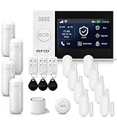 PGST Wireless Home Security System,DIY 4G/WiFi Alarm,Door and Motion Sensor,App Control,Work with...