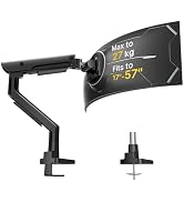 monTEK Monitor Stand and Laptop Mount for Desk, Adjustable Height Monitor Arm Fit up to 32 inch S...