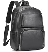 Dark gray polyester laptop backpack with dual padded shoulder straps, multiple zippered compartments, and carrying handles. Expandable design suitable for business or travel use.