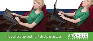 adjustable height angle ergonomic laptop cooling stand riser mount holder lap desk