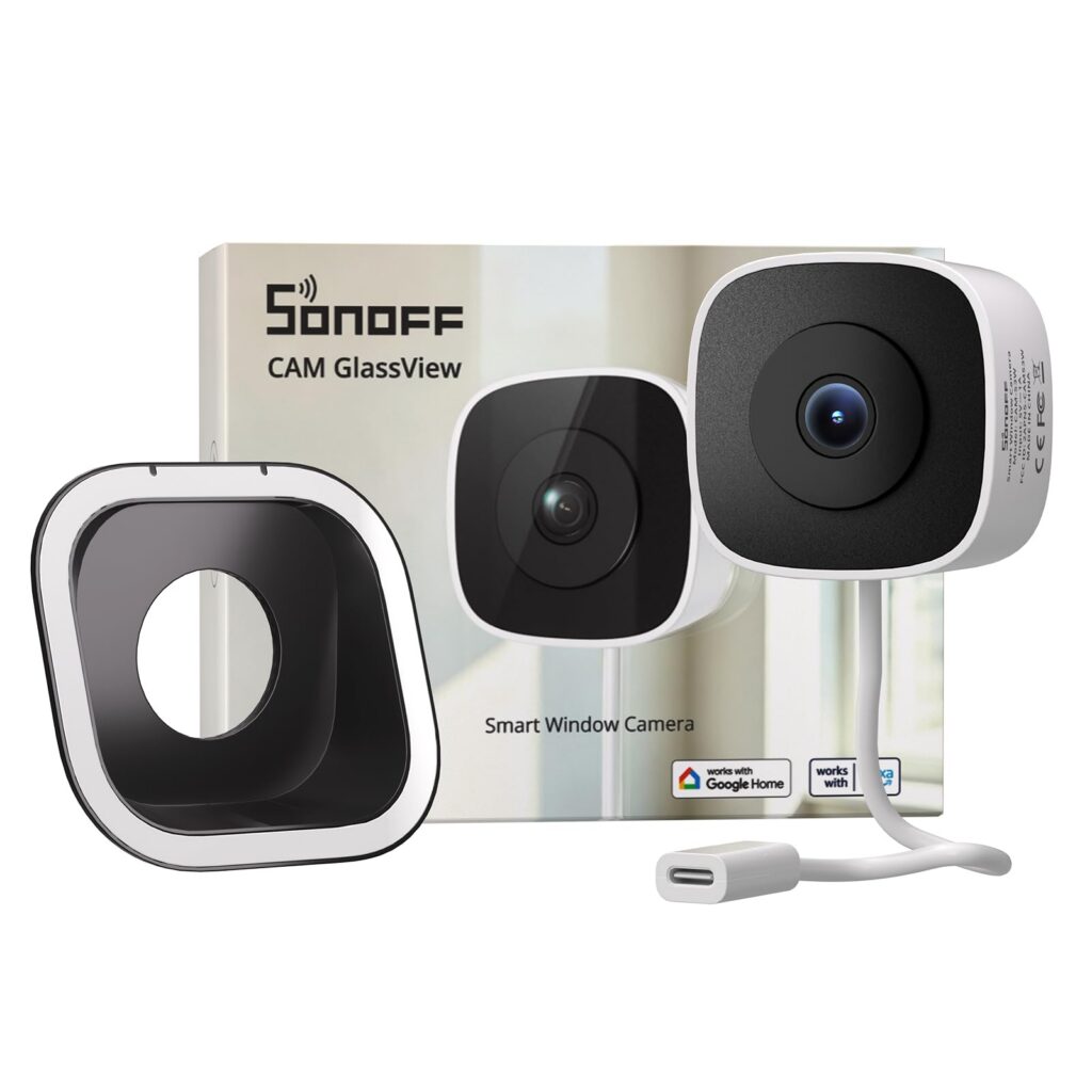 SONOFF CAM GalssView 3MP 2K Window Camera with Local Web Console CAM-S3W                                                          2.4G/5G WiFi