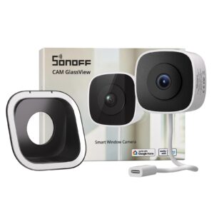 SONOFF CAM GalssView 3MP 2K Window Camera with Local Web Console CAM-S3W                                                          2.4G/5G WiFi