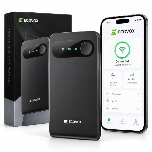 ECOVOX E1 Portable 4G LTE WiFi Hotspot