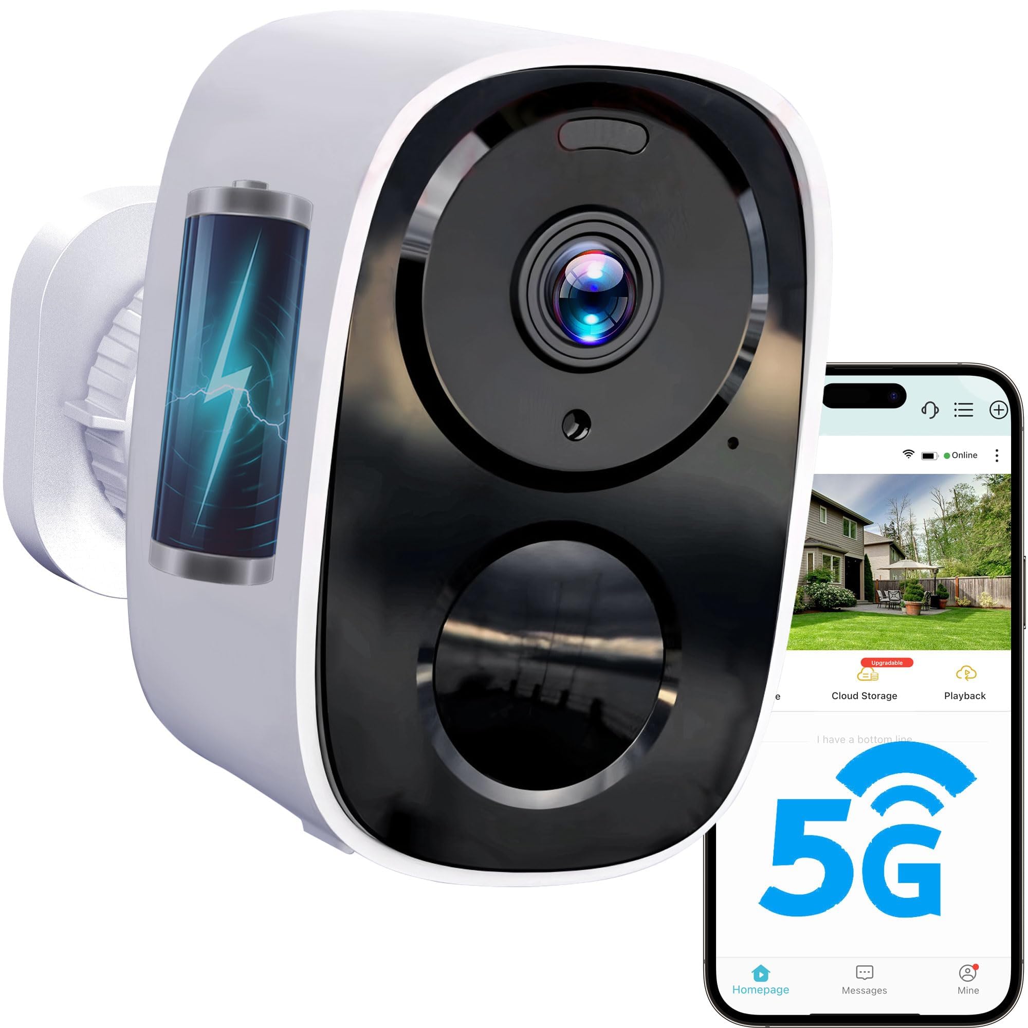 HITELLARCAM 2K Wireless Security Camera Outdoor