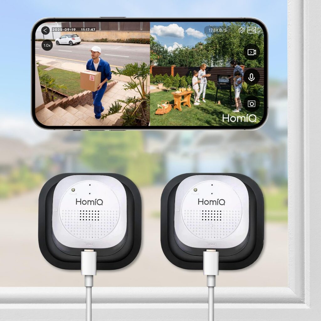 HomiQ W8 3MP Window Security Camera